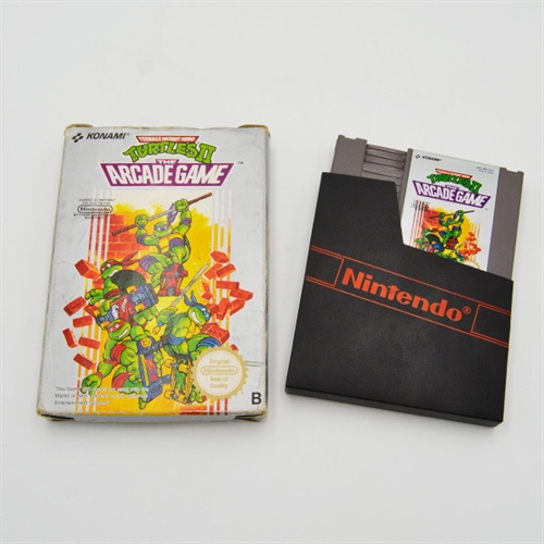 Teenage Mutant Hero Turtles II the Arcade Game - NES-SCN - Spil og Boks (C Grade) (Genbrug)